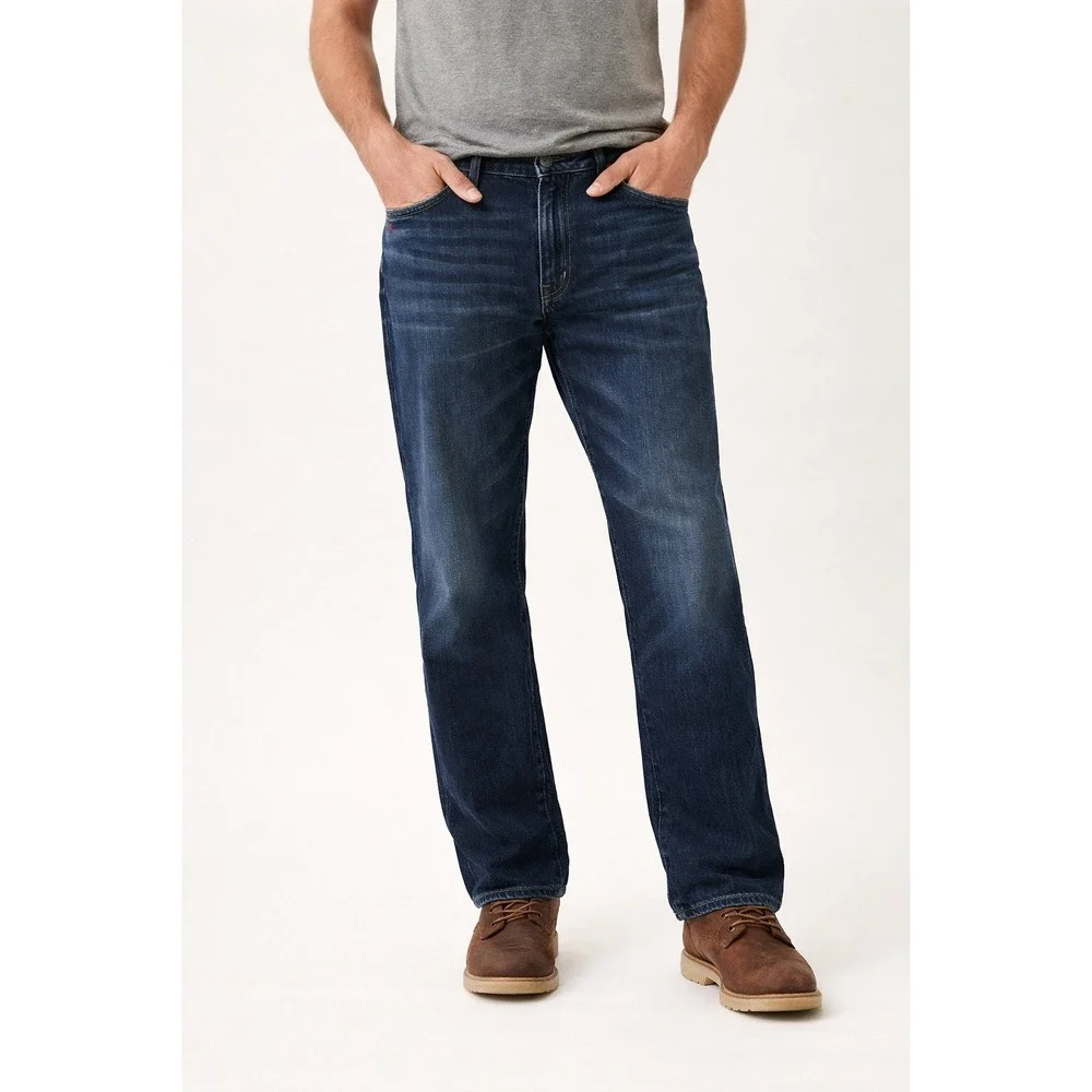 Polo Ralph Lauren Jeans Mens 42x32 Dark Wash Straight Authentic Dungarees‎ Good